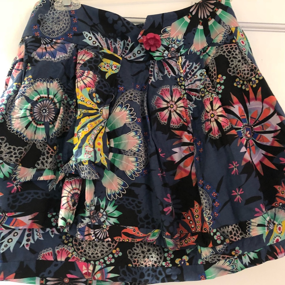 Leifsdottir tiered silk ruffle mini skirt